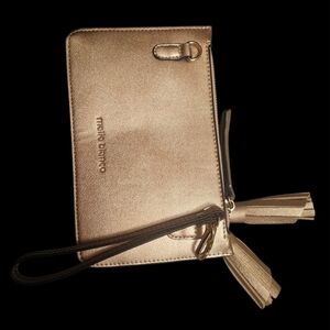 Melie Bianco Polka Dot Lined Clutch